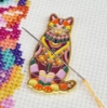 Picture of Mandala Cat Needle Minder by Meloca Designs