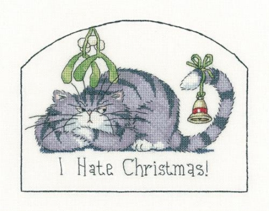 Picture of I hate Christmas - 14ct Aida Cross Stitch Kit