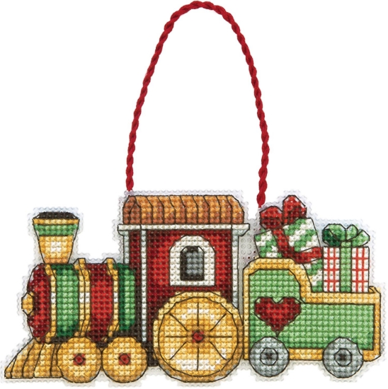 Picture of Train Ornament Cross Stitch Kit