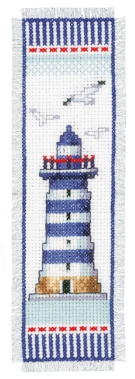 Picture of Lighthouse Bookmark Cross Stitch Kit