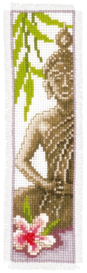 Picture of Lady Buddha Bookmark Cross Stitch Kit