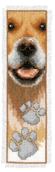 Picture of Dog Footprint Bookmark Cross Stitch Kit