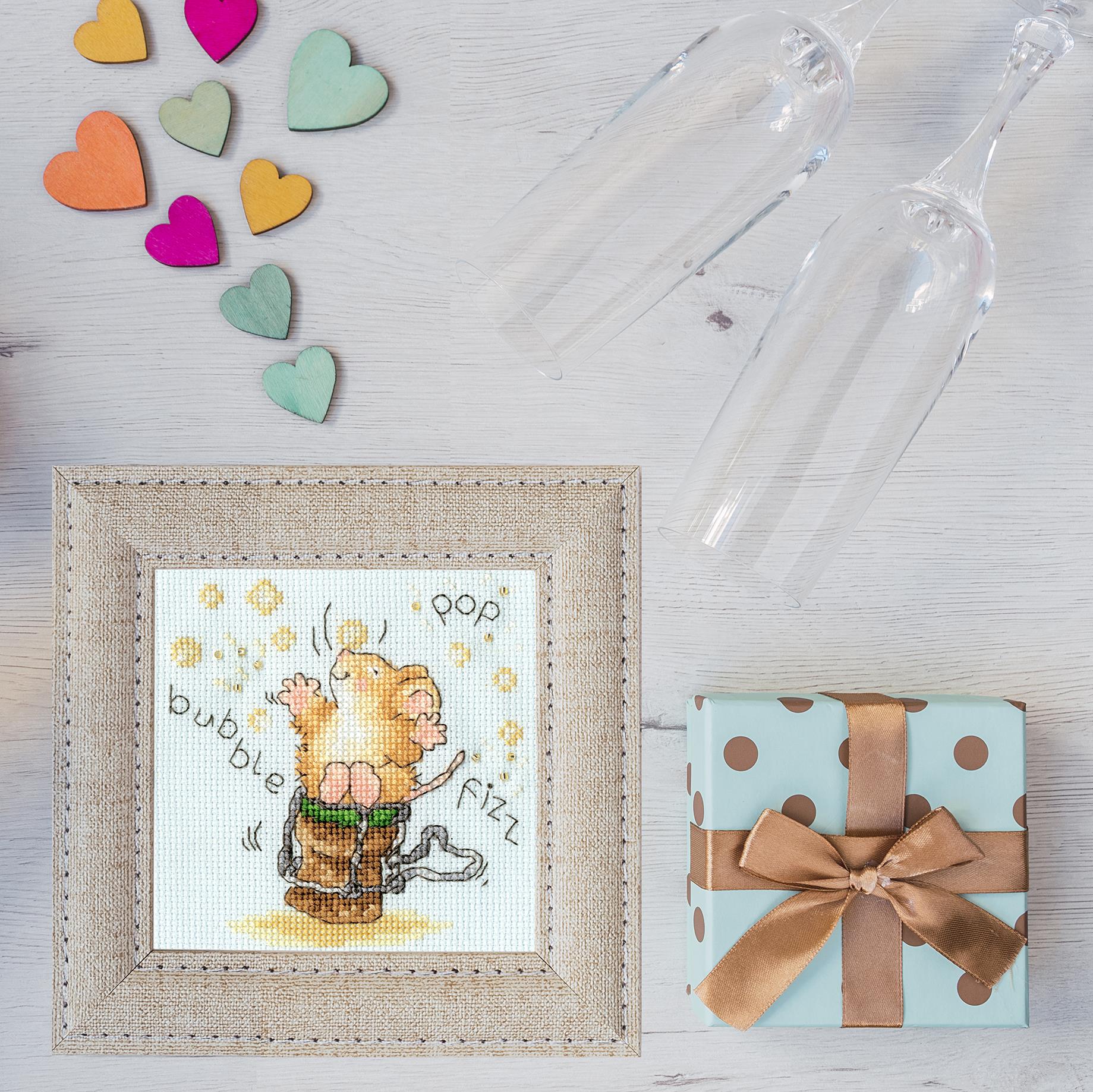 Time To Celebrate! Greetings Card Cross Stitch Kit by Bothy Threads