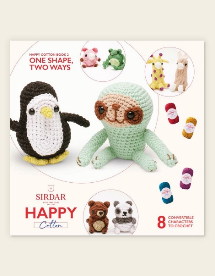Picture of One Shape Two Ways  (Animal Characters) 2 Soft Amigurumi Happy Cotton Toys Pattern Book