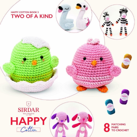 Picture of Two of a Kind 1 Soft Amigurumi Happy Cotton Toys Pattern Book