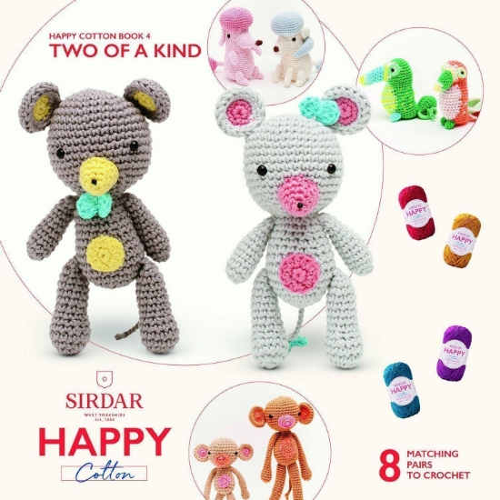 Picture of Two of a Kind 2 Soft Amigurumi Happy Cotton Toys Pattern Book