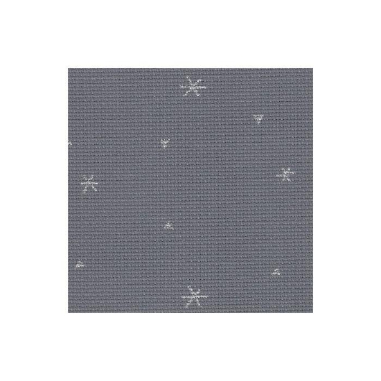 Picture of Zweigart Sparkle Grey/White Stars 20 Count Aida (7459)