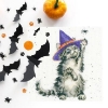 Picture of Hannah Dale - The Witch's Cat Cross Stitch Kit by Bothy Threads