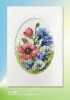 Picture of Poppies - Printed Cross Stitch Card Kit by Orchidea