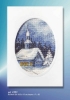 Picture of Twilight Church - Printed Cross Stitch Christmas Card Kit by Orchidea