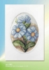Picture of Blue Flowers - Printed Cross Stitch Card Kit by Orchidea