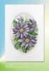 Picture of Dahlias - Printed Cross Stitch Card Kit by Orchidea