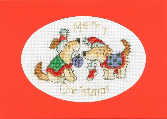 Picture of Christmas Treats - Christmas Card Cross Stitch Kit by Bothy Threads