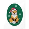 Picture of Fox - Cross Stitch Christmas Card Kit by Orchidea