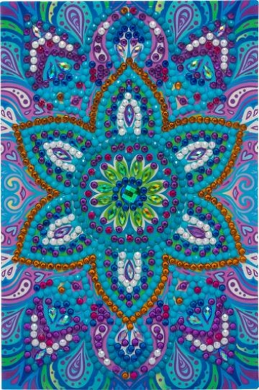 Picture of Blue Mandala, 10x15cm Crystal Art Card