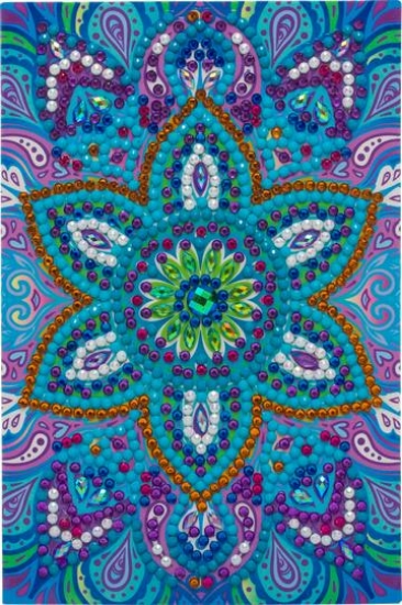 Picture of Blue Mandala, 10x15cm Crystal Art Card