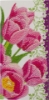 Picture of Pink Tulips, 11x22cm Crystal Art Card