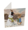 Picture of Peter Rabbit and the Snow Bunny , 18x18cm Crystal Art Card