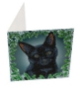 Picture of Christmas Cat , 18x18cm Crystal Art Card