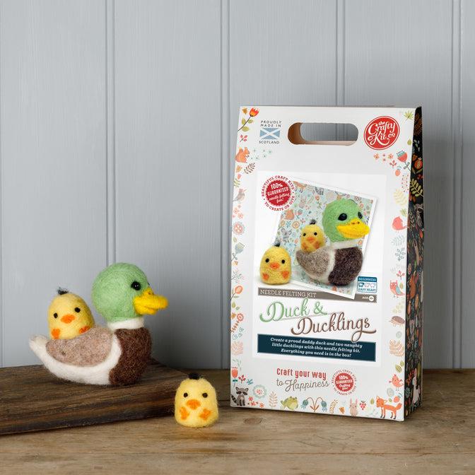 Duck & Ducklings Needle Felting Kit Stitchtastic