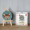 Picture of Floral Fawn in a Hoop Needle Felting Kit