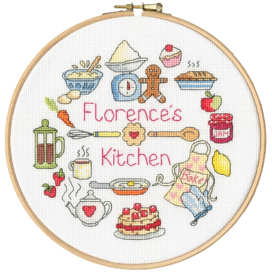 Picture of My Kitchen (Helen Smith) Cross Stitch Kit with Hoop by Bothy Threads