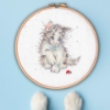 Picture of Kitten & Ladybird (Hannah Dale) Cross Stitch Kit with Hoop by Bothy Threads