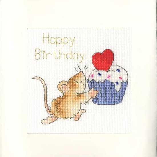 Picture of Sprinkles On Top Greetings Card (Margaret Sherry) Cross Stitch Kit by Bothy Threads