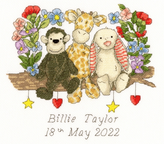 Picture of Sweet Friendships (Eleanor Teasdale) Cross Stitch Kit by Bothy Threads