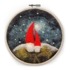 Picture of Nordic Gnomes in a Hoop Needle Felting Kit