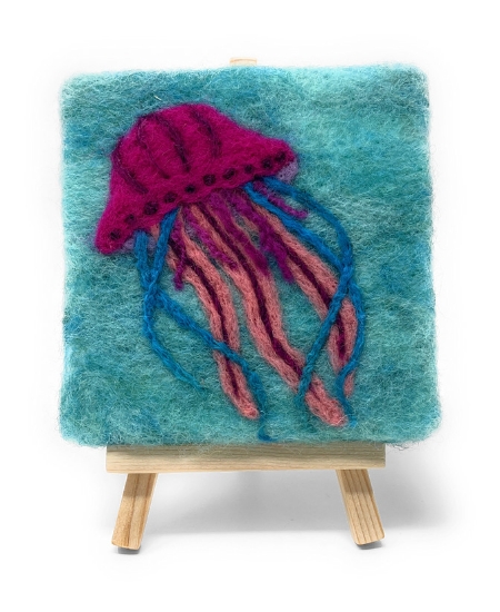 Picture of Mini Masterpiece Jellyfish Needle Felting Kit