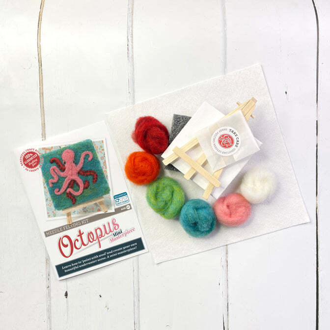Mini Masterpiece Octopus Needle Felting Kit Stitchtastic