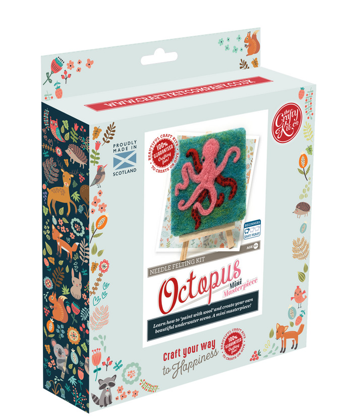 Mini Masterpiece Octopus Needle Felting Kit Stitchtastic
