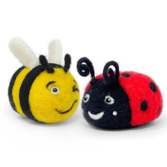 Picture of Bee & Ladybird Needle Felting Kit