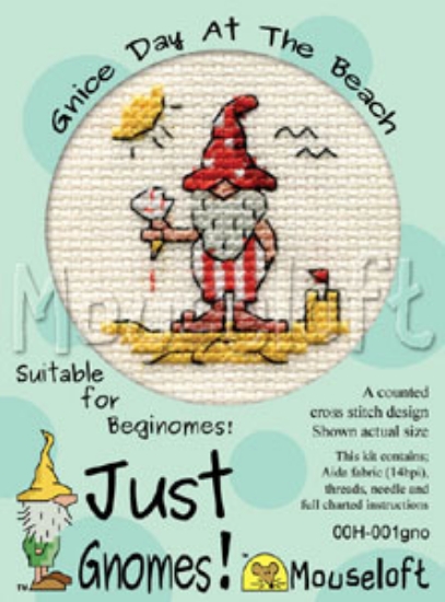 Picture of  Mouseloft "Gnice Day At The Beach" Just Gnomes Cross Stitch Kit