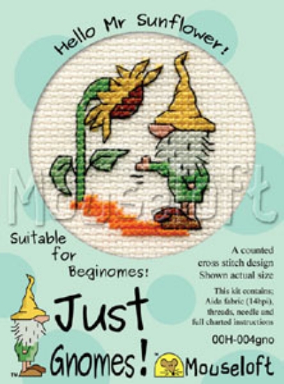 Picture of  Mouseloft "Hello Mr Sunflower!" Just Gnomes Cross Stitch Kit