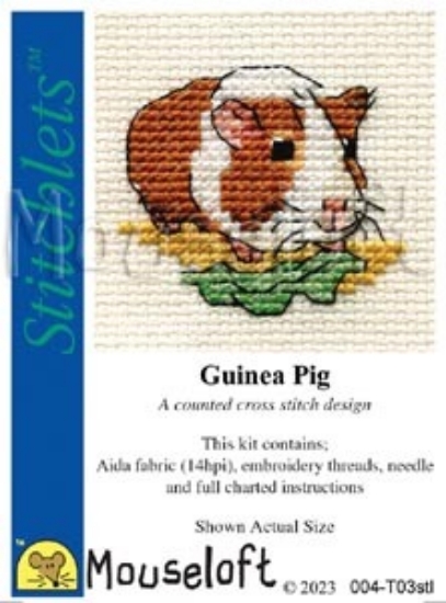 Picture of Mouseloft "Guinea Pig" Stitchlets Cross Stitch Kit