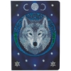 Picture of Lunar Wolf 26X18CM Crystal Art Notebook - design by Anne Stokes