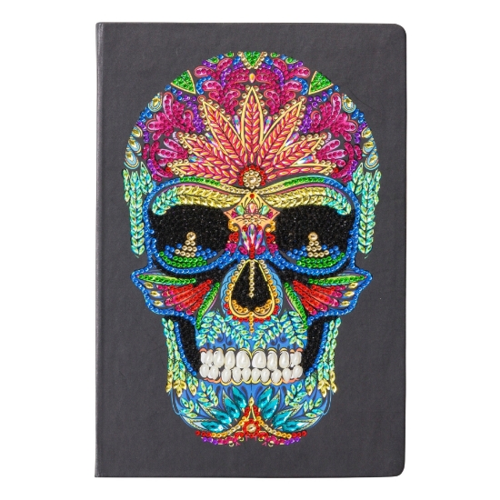 Picture of Skull 26X18CM Crystal Art Notebook