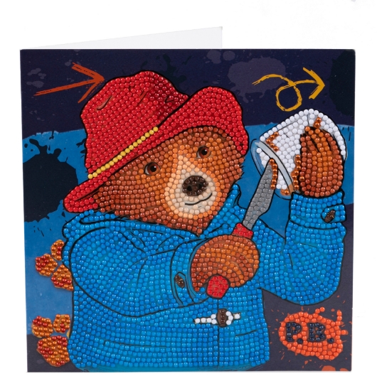 Picture of Paddington Marmalade Sandwich - Crystal Art Card 18x18cm