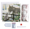 Picture of Donkey & Dog Christmas 18x18cm Crystal Art Card