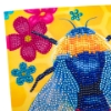 Picture of Floral Bumblebee 18x18cm Crystal Art Card