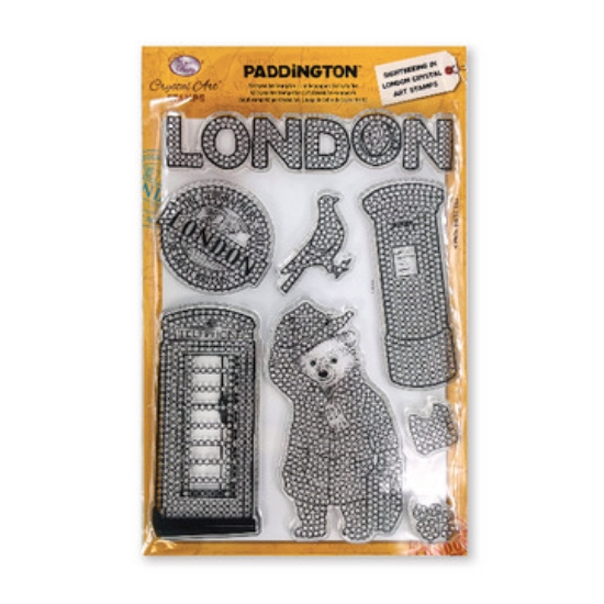 Picture of Crystal Art A5 Stamp Set  - Paddington Bear Sightseeing in London 