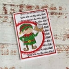 Picture of Crystal Art A6 Stamp Set  - Santas Little Helper Elf
