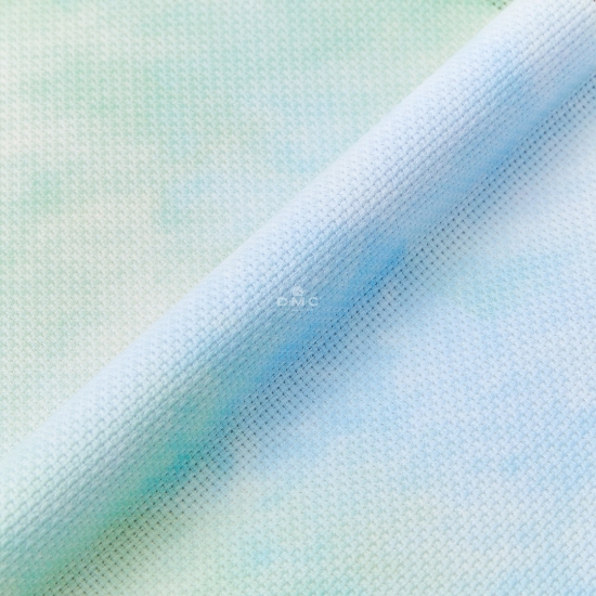 Picture of DMC Offcuts 14 Count Aida Printed Aida Morning Dew (747) Multiple Sizes