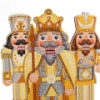 Picture of Set of 4 Golden Nutcrackers - Crystal Art XL Buddies