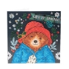 Picture of Paddington Let It Snow 18x18cm Crystal Art Card