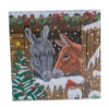 Picture of Winter Donkeys 18x18cm Crystal Art Card