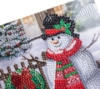 Picture of Smiling Snowman 18x18cm Crystal Art Card