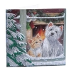 Picture of Festive Day Set of 8 Christmas Crystal Art Cards